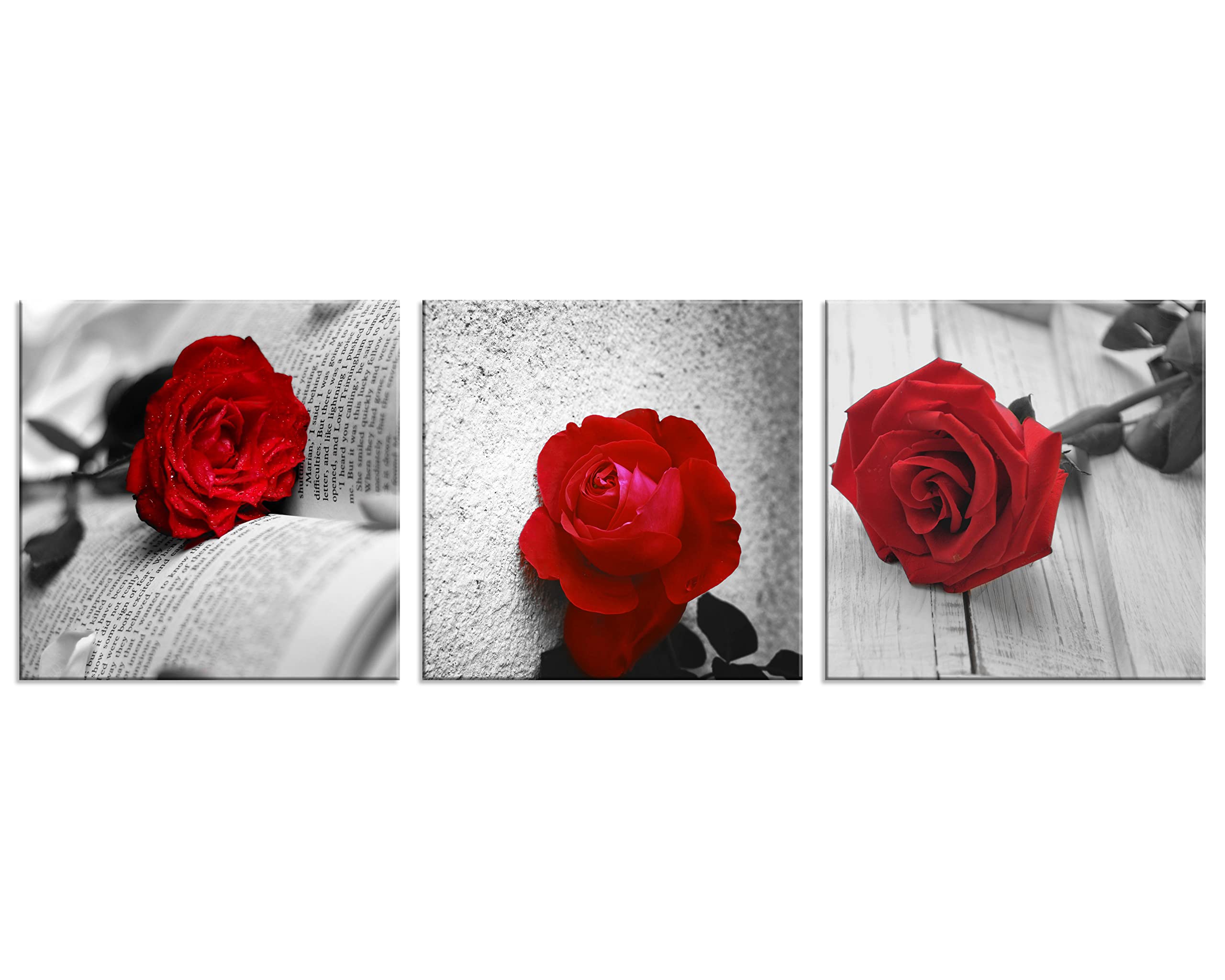 Amazon.co.jp: NAN Wind 3 Pcs モダンキャンバスペインティング 黒と白